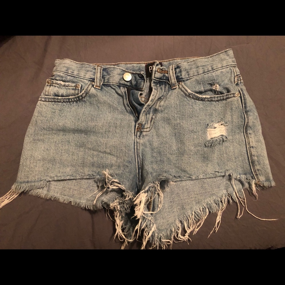 BDG high waisted denim shorts